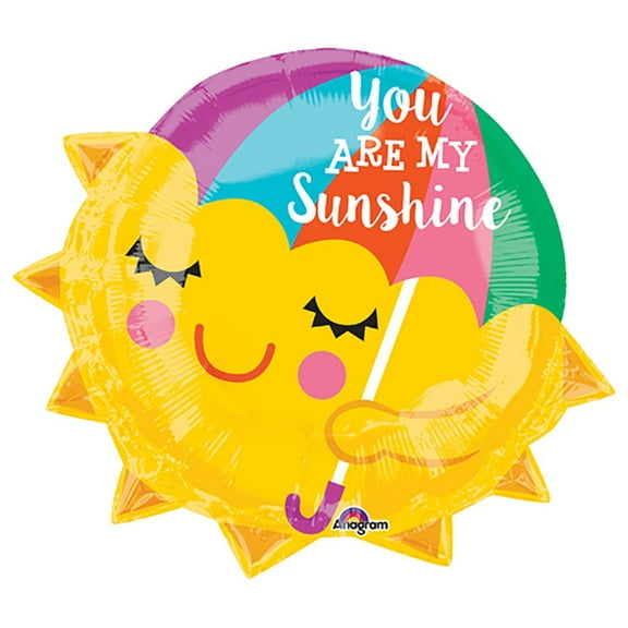 21" You Are My Sunshine Anagram Foil Mylar Balloon - Party Supplies Decorations