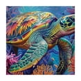 thumbnail image 4 of Awypu Sea Turtle Sea Turtle Gifts Square Fitted Tablecloth 100% Polyester Fiber 36*36, 4 of 8