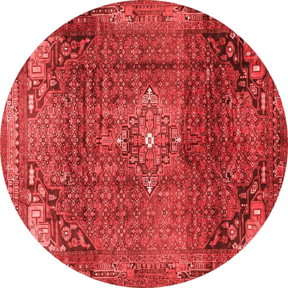 Ahgly Company Indoor Round Persian Red Traditional Area Rugs, 6' Round