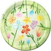 Creative Expressions 9'' Dinner Plates - 8-Pack, Watercolor Blooms