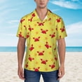 thumbnail image 3 of Romania Flag Mens Hawaiian Shirt Short Sleeve Casual Button Up Tropical Summer Beach Shirt, 3 of 9