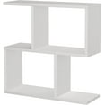 thumbnail image 4 of JV Home Homeania Collection Table Basse Moderne Décorative avec Étagères pour Rangement, Blanc, 4 of 7