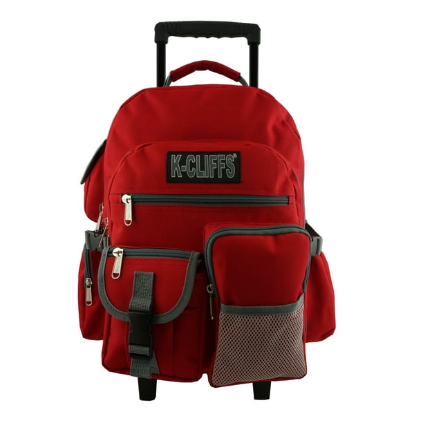 KCliffs Rolling Backpack Heavy Duty School Backpack with Wheels