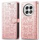 thumbnail image 2 of Funda Cartera FOXDOCK para OnePlus 13 , Flip PU con Relieve de Gatos y Perros, Tarjetero y Soporte, 2 of 6