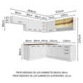 thumbnail image 3 of Cocina Integral Completa Modular Madesa Agata 486cm BB 03, 3 of 10