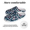 thumbnail image 6 of Goofa Dental Seamless Print Womens Mens Cotton Lightweight House Slippers , Washable Home Slippers,Indoor Comfy Bedroom Cozy Slippers-44/45, 6 of 7