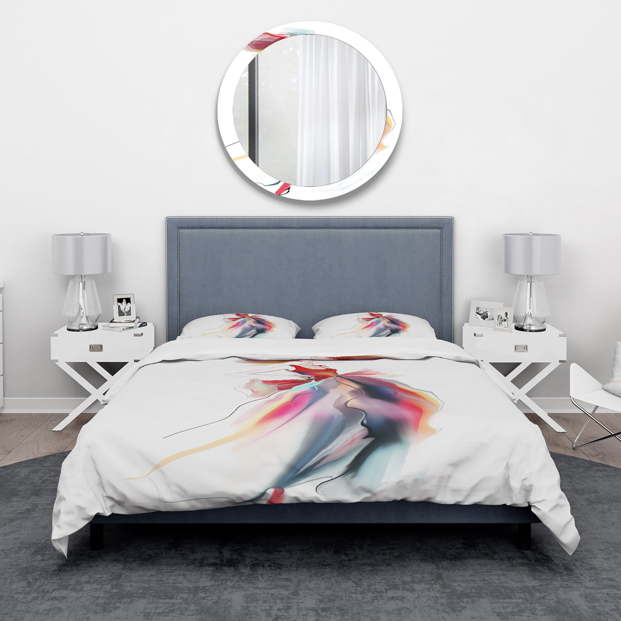 Designart 'Retro Fashion Dress' Portrait Duvet Cover Set
