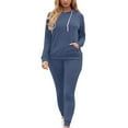 thumbnail image 2 of Wlynlyn Sweatsuits for Women 2 Piece Outfits Drawstring Hoodies Casual Yoga Athletic Pants Comfy Sweatshirts Pants Sets, 2 of 8