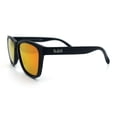 thumbnail image 5 of Polarized Mens Kush Color Mirror Pop Sport Horn Rim Sunglasses [Black - Orange Mirror], 5 of 7
