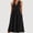 🔥 Black, variant on Sentmoon Boho Dress for Women Boho Sleeveless Sun Dresses Summer Solid Color Regular Fit Cute Dresses Streetwear for Everyday Casual Wear XXL