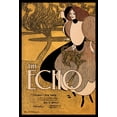 thumbnail image 2 of Bradley, William H. 18x24 White Modern Wood Framed Museum Art Print Titled - The Echo, 1895, 2 of 4