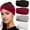 4 Pcs Color1, variant on 12 count Stretchy Headbands for Women,Absorbed Headband Soft Twist Knotted Headbands for Yoga, Workout Daily Life