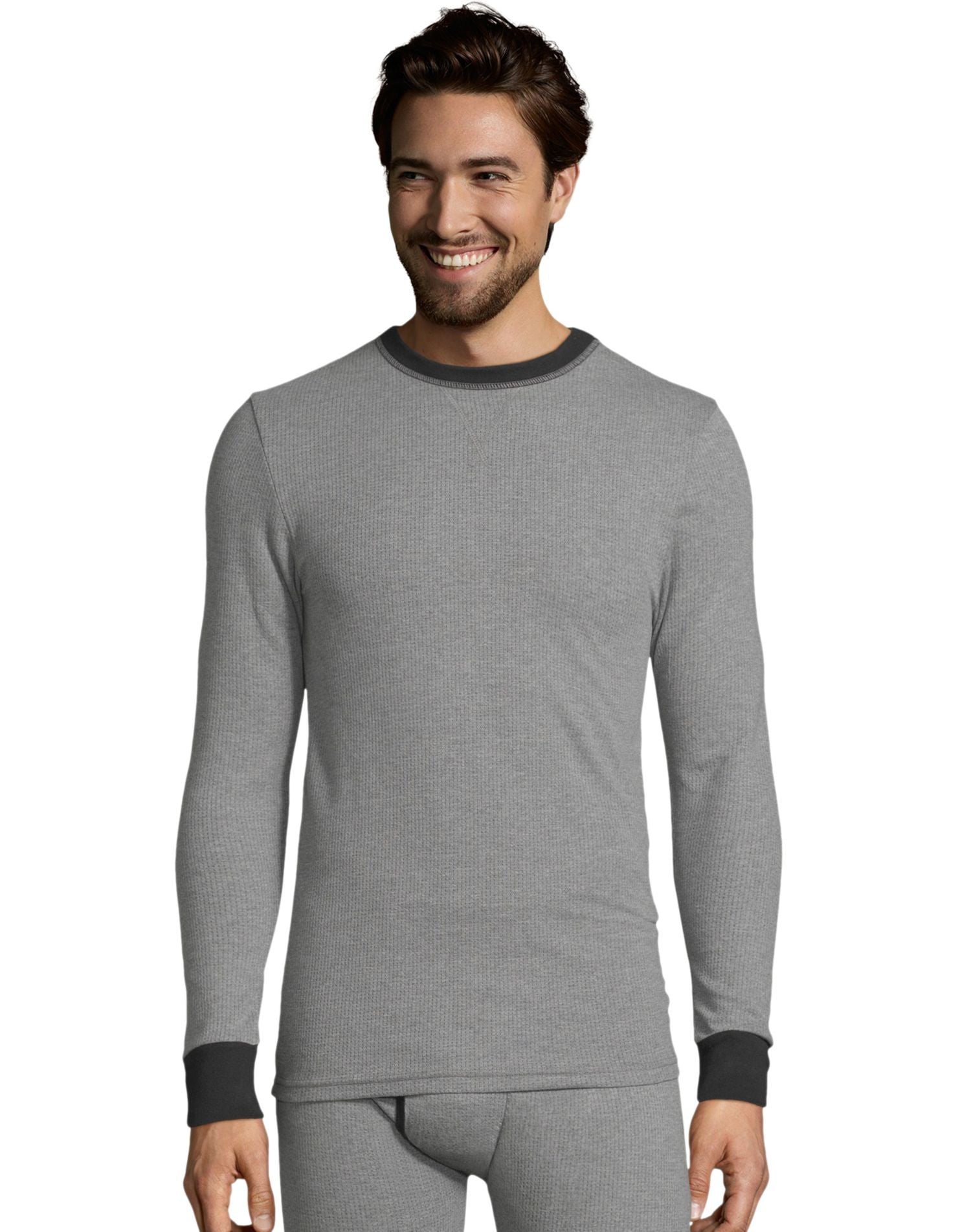 Hanes Men Crewneck Long Sleeve thermal underwear tops - Walmart.com