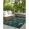 thumbnail image 3 of Unique Loom Outdoor Coastal Collection Area Rug - Anchorwave (5' 1" x 8' Rectangle Navy Blue/Teal), 3 of 9