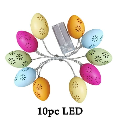 

JIUKE Promotion 10/20/40 LED Light Easter Eggs For Easter Party Decoration Wedding Decoration