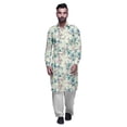 thumbnail image 1 of Atasi Kurta Pathani Classique à Col pour Garçons Chemise en Rayonne à Poche avant, 1 of 5