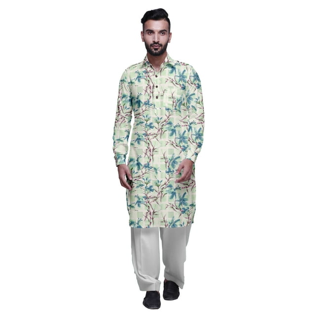 Atasi Chemise de Pyjama Classique avec Col et Poche avant en Rayonne pour Garçons