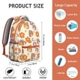 thumbnail image 6 of Comfortable Mushroom Print Backpack for College, Roomy School Bookbag with Computer Compartment, Durable Material, Wonderful Gift for Students Daily Use, 6 of 6