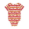 thumbnail image 6 of Honeii Red Lobster Pattern unisex-baby Short-sleeve Bodysuit,One-piece Bodysuit 100% Organic Cotton-, 6 of 7