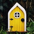 thumbnail image 6 of ZOELNIC Mini Elf Door, Miniature Fairy Gnome Home, Elf Home Door Windows Sculpture for Trees, Yard Art Garden Decoration, 6 of 16