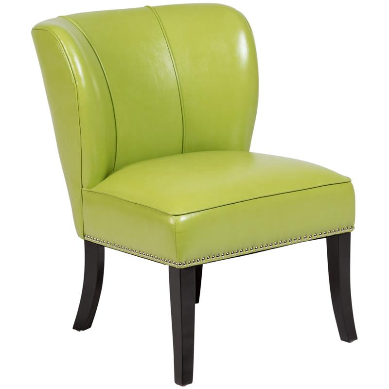 Riviera MidCentury Modern TulipBack Accent Chair Lime Green