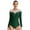 Dark Green, variant on TiaoBug Sheer Mesh Long Sleeve Dance Leotards for Womens Ballet Leotard Gymnastics Bodysuit Navy Blue L