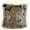 Black, variant on Taupe & Black Wild Wolf Animal Faux Fur Luxury Throw Pillow - 16 x 16 in.