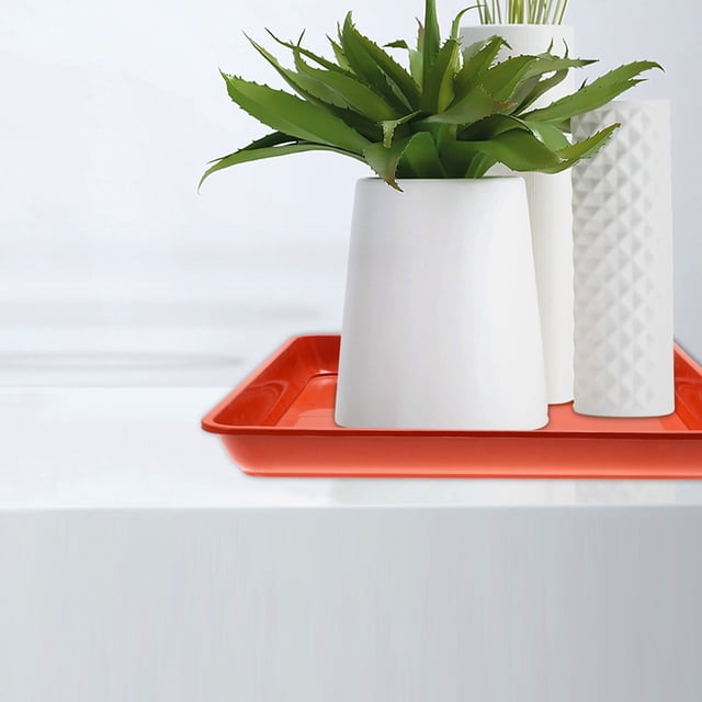 QUMIIRITY 15Ud Bandejas Para Plantas En Interior De Plástico Duraderas Y Resistentes
