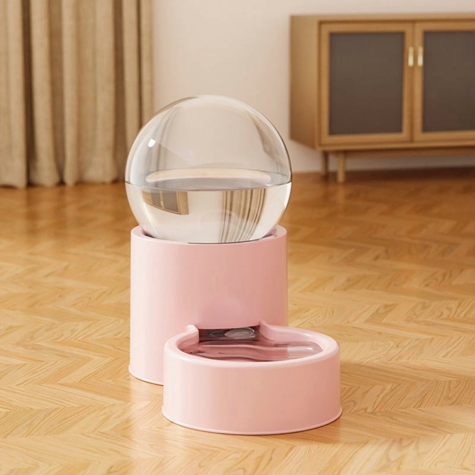 Large Capacity Automatic Pet Feeder Neck Protection Leakproof Dog Water Dispenser Visual Window Detachable Pet Food Bowl