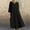 Black summer dresses, variant on pimelu Dresses for Women Dresses for Women 2024 Button up Plus Size Loose Swing Cotton Linen Maxi Dress Summer Fashion Solid Elbow-Length Lapel Womens Long Dresses