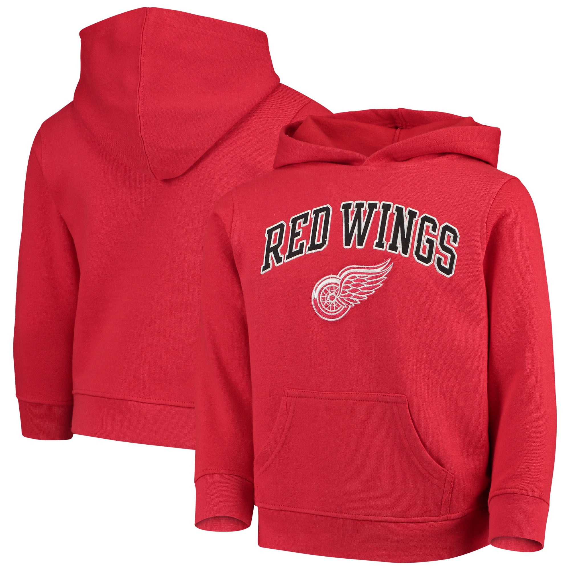 Youth Red Detroit Red Wings Team Logo Pullover Hoodie - Walmart.com