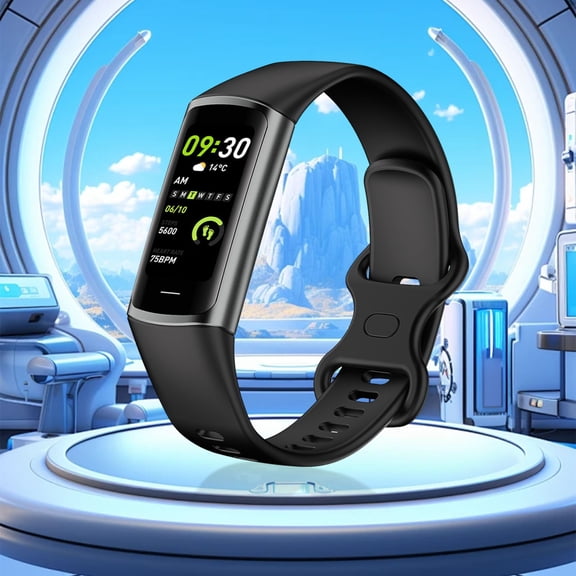 Xecvkr Sports Smartwatch Advanced Health Tracker Screen-Off Display 25 Modes Long Battery Waterproof for iOS Magnetic Charger 1 Pack