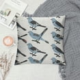 thumbnail image 2 of Leisuo Bird Throw Pillow Cushion Cover, Pigeons Pattern Flying Characters Wings Exotic Animals Graphic, Decorative Square Accent Pillow Case, Blue Grey White and Fawn White, 2 of 5