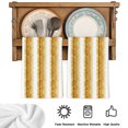 thumbnail image 5 of Yellow Striped Kitchen Towels Set of 3, Watercolor Farmhouse Stripes Abstract Absorbent Dish Towels for Kitchen, Microfiber Hand Towel, Quick Drying Tea Towel for Cleaning Decorative Dishcloths, 5 of 7