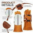 thumbnail image 4 of CEORPER Welding Safety Gloves High Temperature Insulation Hands Guard Welding Hand Pad, 4 of 8