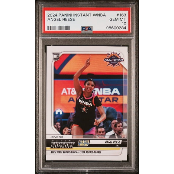 Graded 2024 Panini Instant WNBA Angel Reese #163 Rookie RC Basketball Card PSA 10 Gem Mint