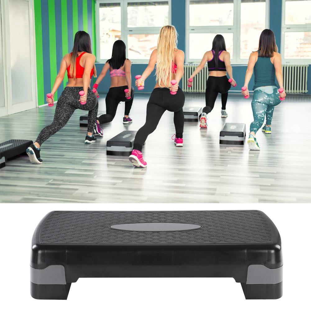 3 Levels Height Adjustable Aerobic Step Platform Yoga Gym Stepper Fitness pedal 