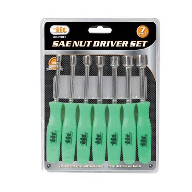 7pc IIT SAE Nut Drivers Set 3/16" 1/2" Hand Tools Standard 62001