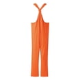 thumbnail image 3 of Cuoff Jumpsuits for Women Fashion Retro Bohemian Art Loose Casual Large Linen Suspender Pants Romper Orange 2XL, 3 of 5