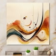 thumbnail image 2 of Designart Burnt Orange Waves Abstract V Canvas Wall Art, 2 of 5