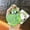 Panda Groundsquirrel Game Console - Green, variant on Cartoon panda and hamster keychain, fun stress-relief toy for students, small pendant, bag accessory, keychain