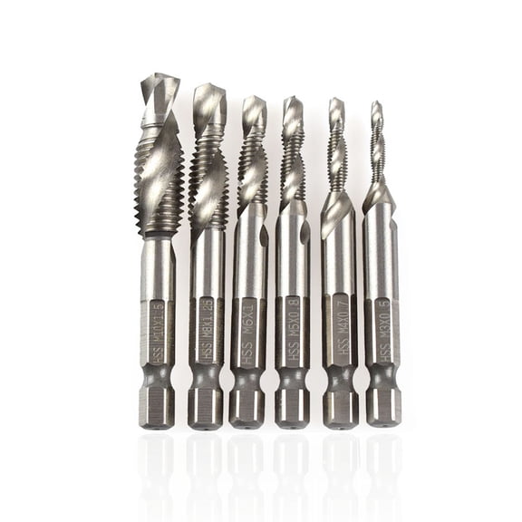 ORDDIART 6Pcs Rustproof Countersink Drill Bit Set with Solid Durable Construction for Metal