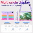 thumbnail image 3 of ELEHOLD Shockproof Slim Silcine Foldable Kickstand Tablet Case With Crossbody Strap for Walmart Onn 8.1" 2026, A, 3 of 7