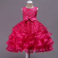 thumbnail image 3 of Versión de vestido con volantes para niños grandes Vestido con lazo para niños 582 Adecuado para varias alturas, 3 of 6