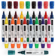 thumbnail image 3 of Arteza Washable Glass Board Markers Set, Assorted Classic & Neon Colors, Non-Toxic - 18 Pack, 3 of 6