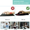 thumbnail image 2 of Mouse Pad with Wrist Support, Ergonomic Mouse Pad with Memory Foam Wrist Rest Cushion, Non-Slip Rubber Base Gaming Mice Pad for Home Office Computer Laptop, Starry Sky, 2 of 14
