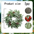 thumbnail image 3 of Boxwood Small Wreath For Front Door - Seasonality Mini Leaves Wreath, Indoor Outdoor Hanging Decor for Wall Window Wedding Home Party Farmhouse (D), 3 of 4