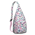 thumbnail image 1 of Vintage Leopard Sling Backpack - Romantic Animal Print Crossbody Bag, Fashionable Anti-Theft Daypack, 1 of 4