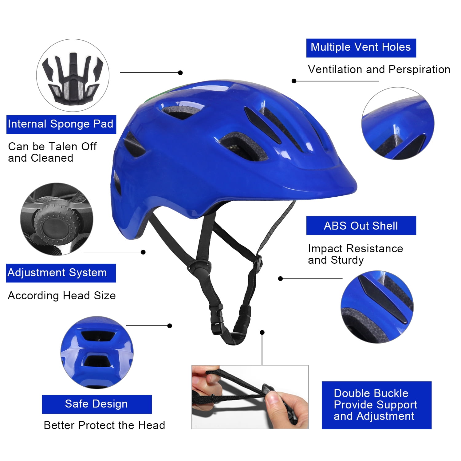 KORIMEFA Kids Bike Helmet Toddler Bicycles Helmets, Multi-Sport Protective Gear Set for 3-5-8-14 Years Boys Girls with Knee Elbow Pads Wrist Guards for Cycling,Skateboarding,Skating Scooter
