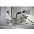 thumbnail image 3 of robern ac3630d4p2l aio 36" x 30" x 4" double door medicine cabinet with large door at left, task lighting, and interior illumination, 3 of 3